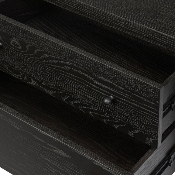 Roark Nightstand - Ebony Oak Veneer