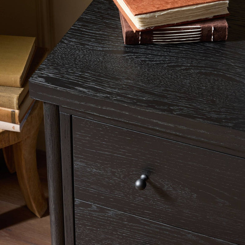 Roark Nightstand - Ebony Oak Veneer