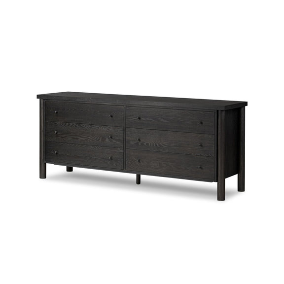Roark 6 Drawer Dresser - Ebony Oak