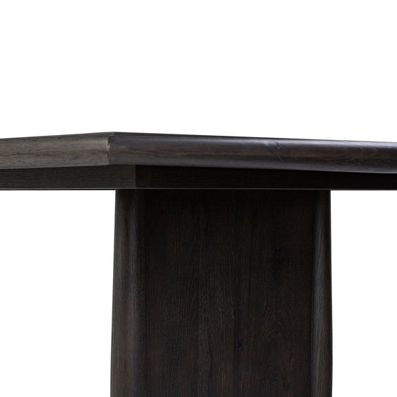 Glenview Dining Table - Smoked Black Oak