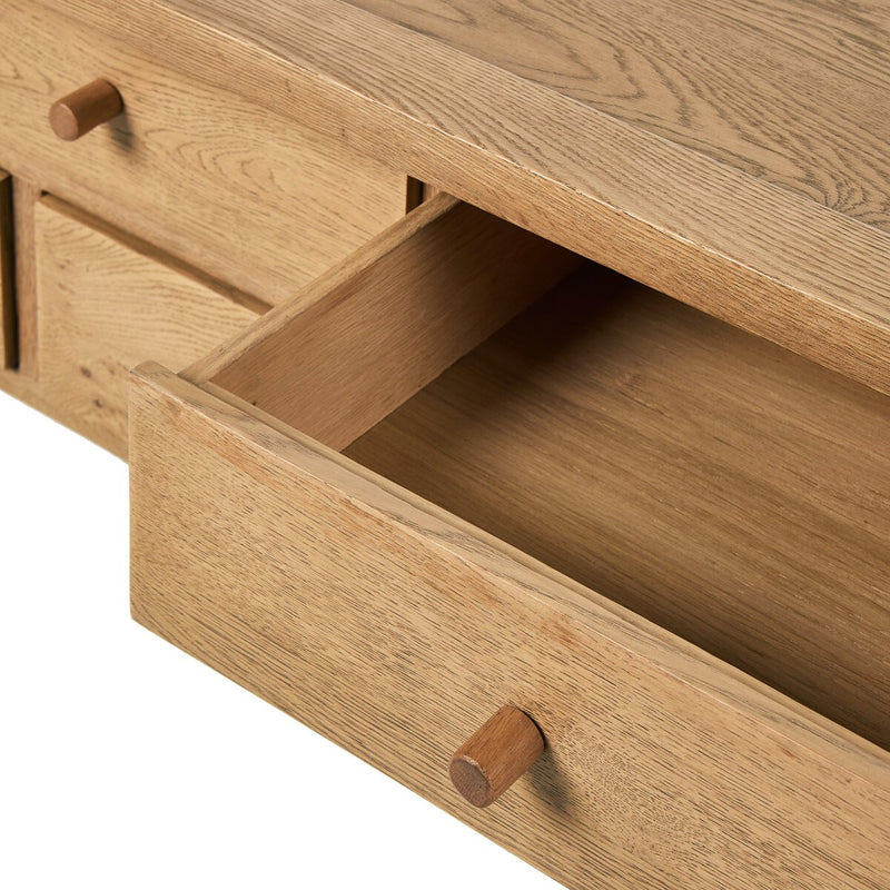 Millbrook Console Table - Natural Light Oak Veneer