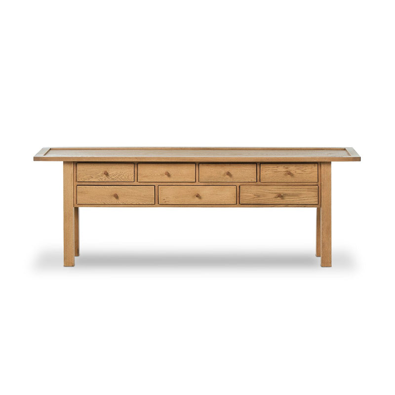 Millbrook Console Table - Natural Light Oak Veneer