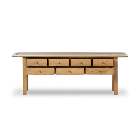 Millbrook Console Table - Natural Light Oak Veneer