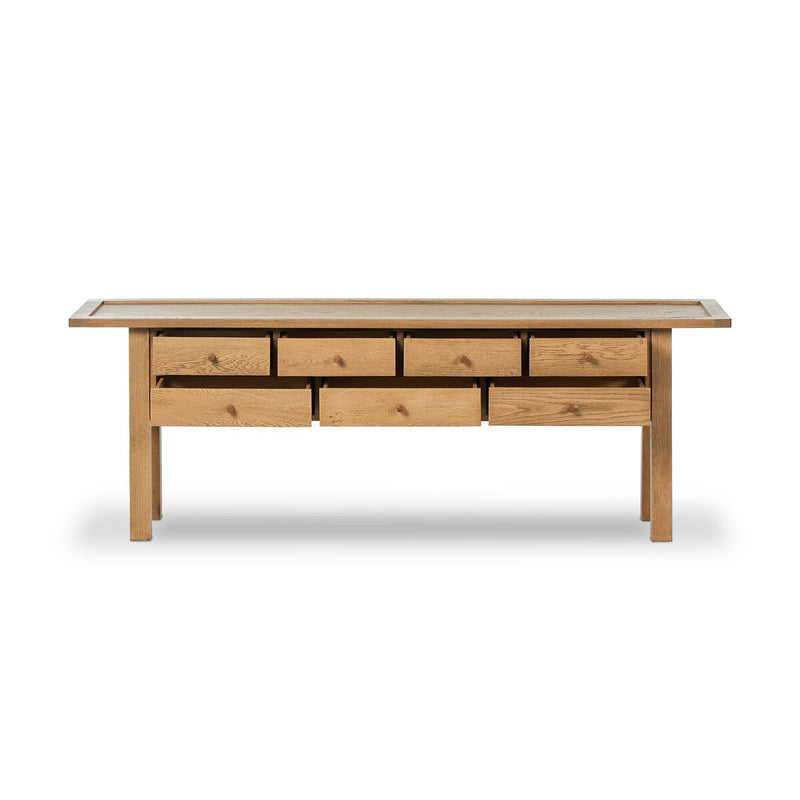 Millbrook Console Table - Natural Light Oak Veneer