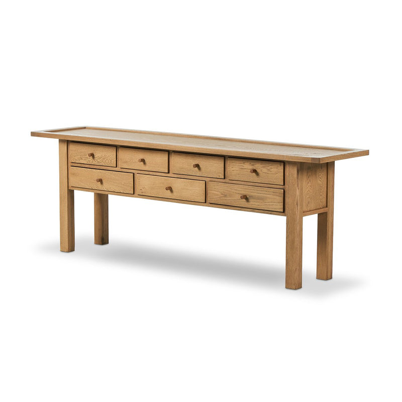 Millbrook Console Table - Natural Light Oak Veneer