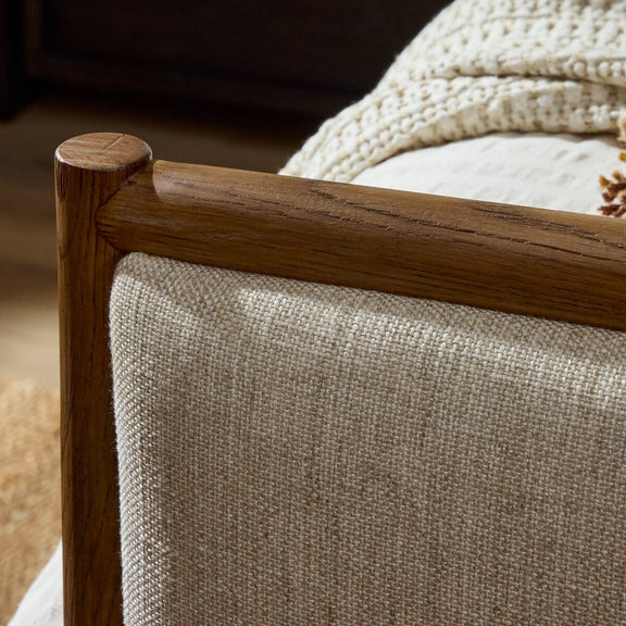 Glenview Bed - Weathered Oak Veneer