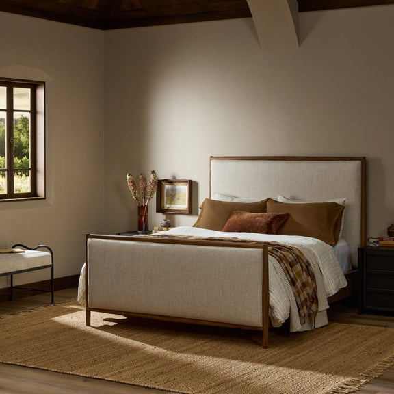 Glenview Bed - Weathered Oak Veneer