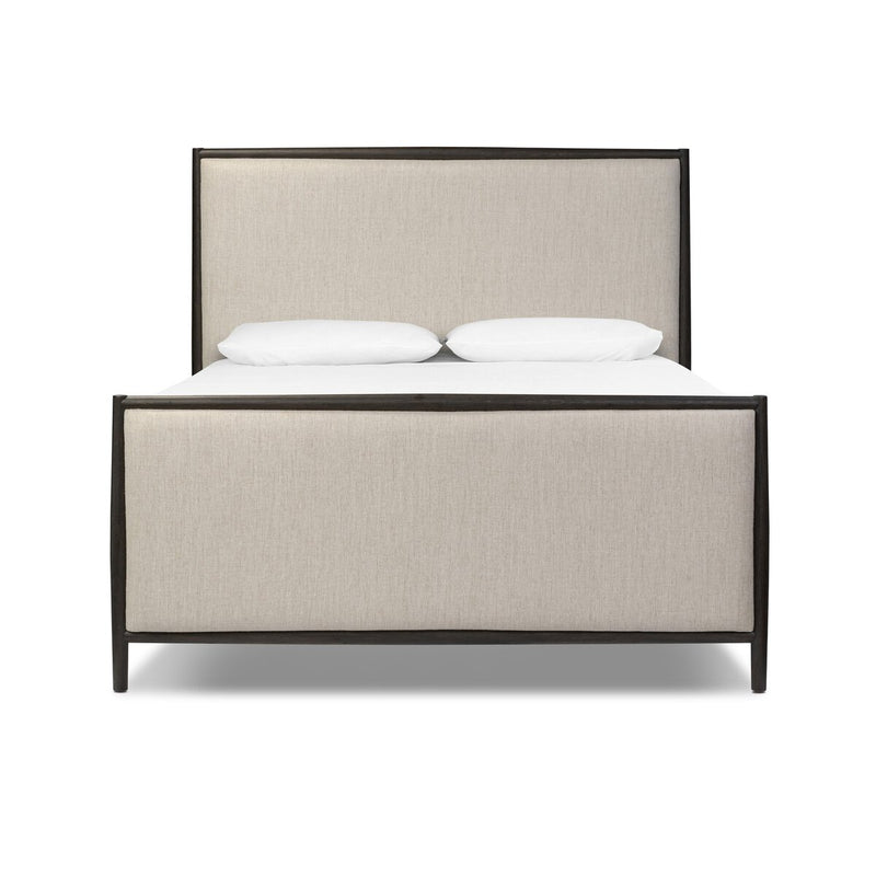 Glenview Bed - Cracked Smoked Black Veneer