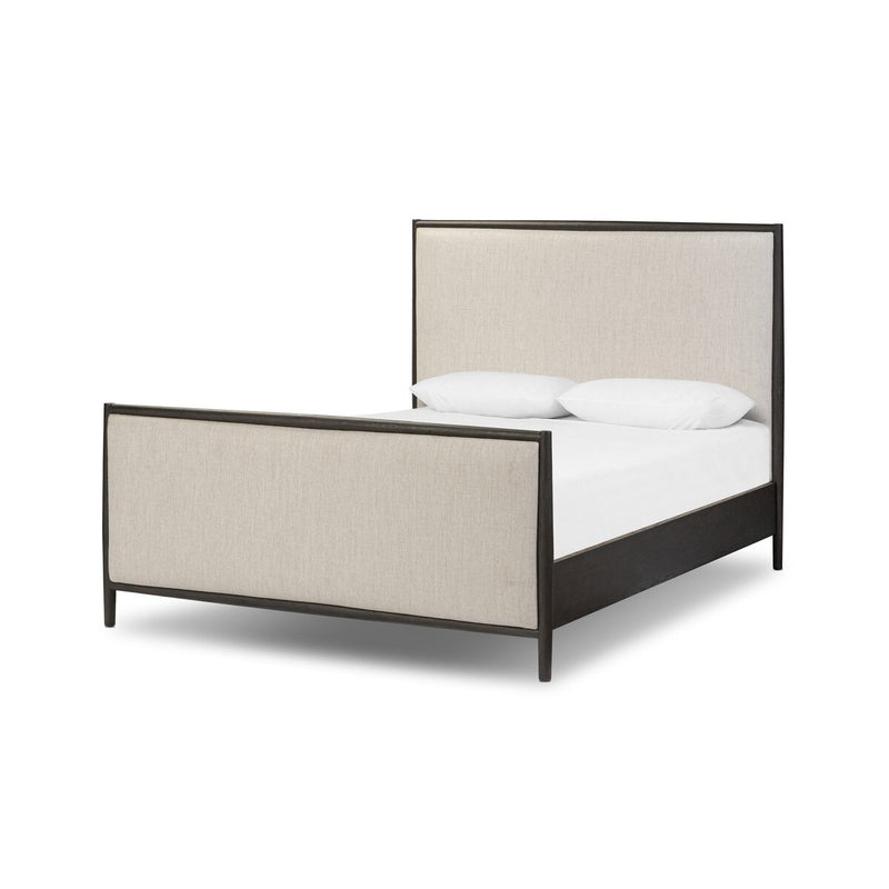 Glenview Bed - Cracked Smoked Black Veneer