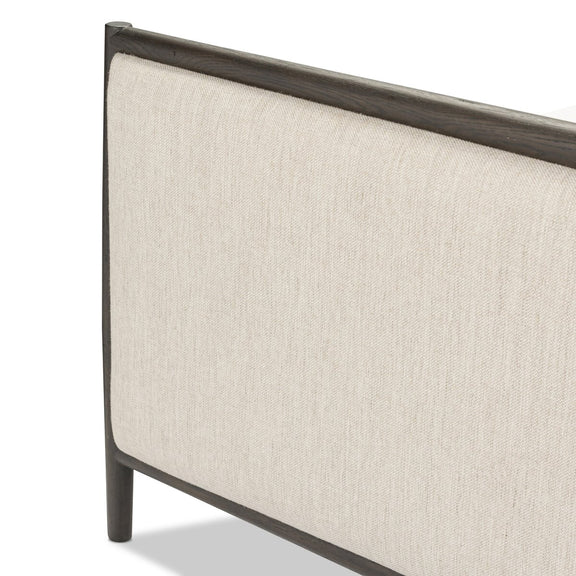 Glenview Bed - Cracked Smoked Black Veneer