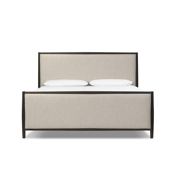 Glenview Bed - Cracked Smoked Black Veneer