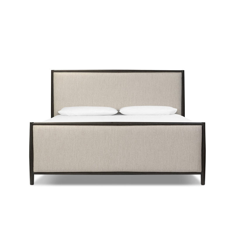 Glenview Bed - Cracked Smoked Black Veneer