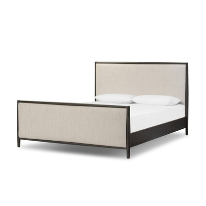 Glenview Bed - Cracked Smoked Black Veneer