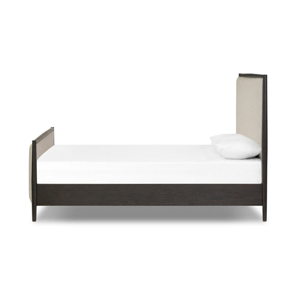 Glenview Bed - Cracked Smoked Black Veneer