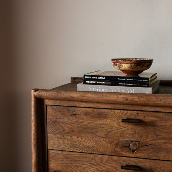 Glenview 6 Drawer Dresser - Weathered Oak