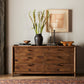 Glenview 6 Drawer Dresser - Weathered Oak