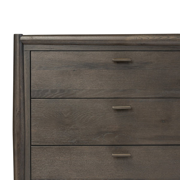 Glenview 6 Drawer Dresser - Smoked Black Oak