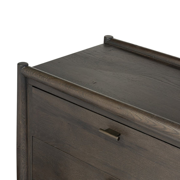 Glenview 6 Drawer Dresser - Smoked Black Oak