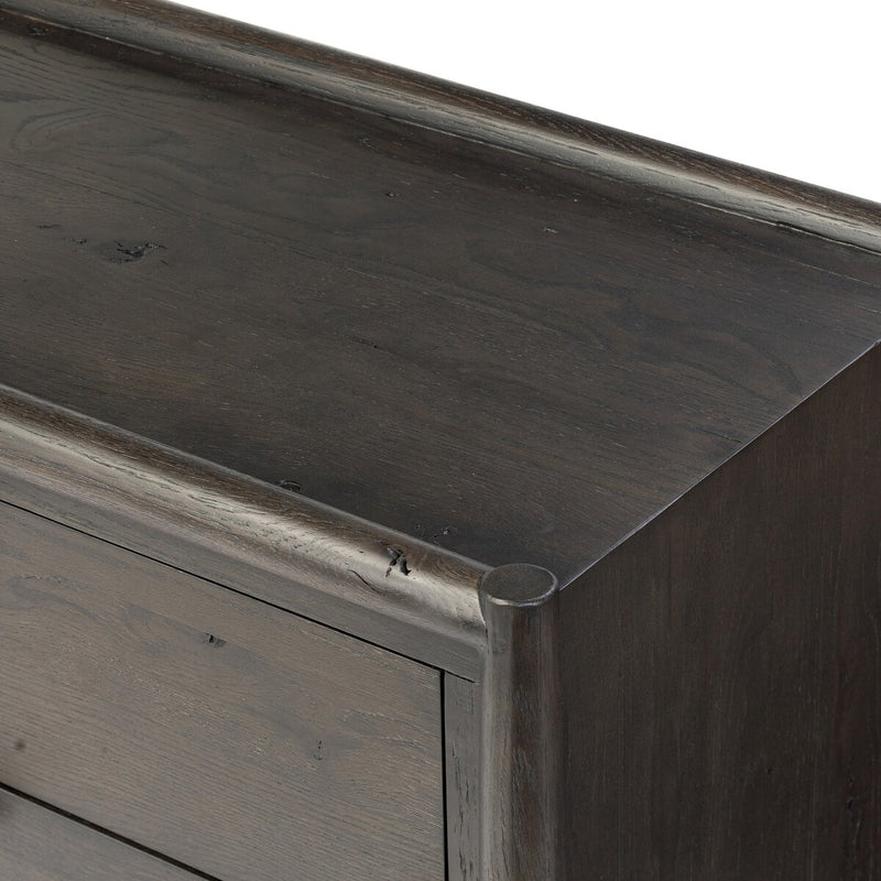 Glenview 6 Drawer Dresser - Smoked Black Oak