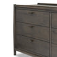 Glenview 6 Drawer Dresser - Smoked Black Oak