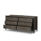 Glenview 6 Drawer Dresser - Smoked Black Oak