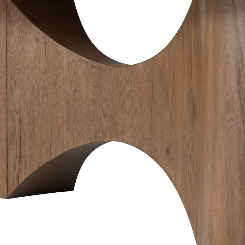 Olexey Oval Dining Table - Rubbed Light Oak