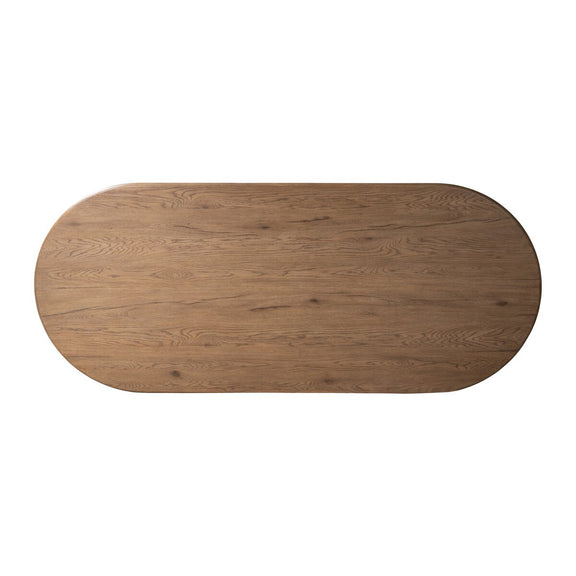 Olexey Oval Dining Table - Rubbed Light Oak