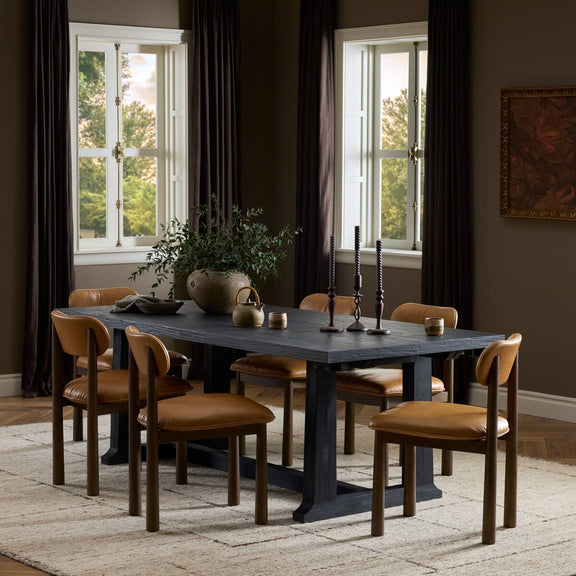 Otto Extension Dining Table - Black Pine