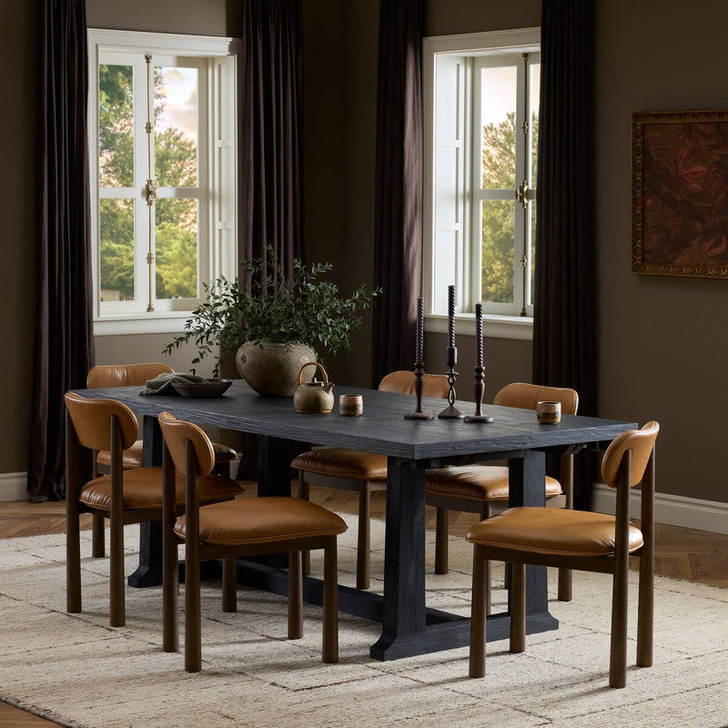 Otto Extension Dining Table - Black Pine