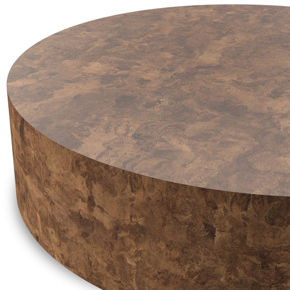 Hudson Large Coffee Table - Dark Bark Paper