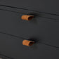 Trey Bar Cabinet - Black Wash Poplar