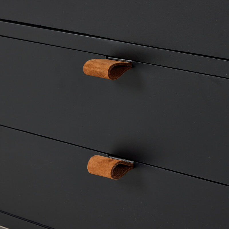 Trey Bar Cabinet - Black Wash Poplar