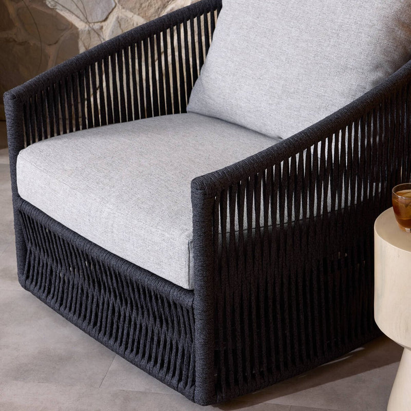Porto Outdoor Swivel Chair - Alessi Slate