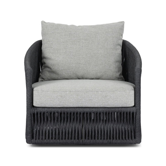 Porto Outdoor Swivel Chair - Alessi Slate
