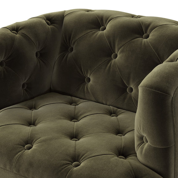 Paul Swivel Chair - Surrey Olive