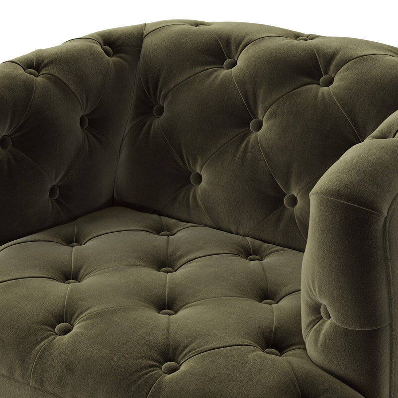 Paul Swivel Chair - Surrey Olive