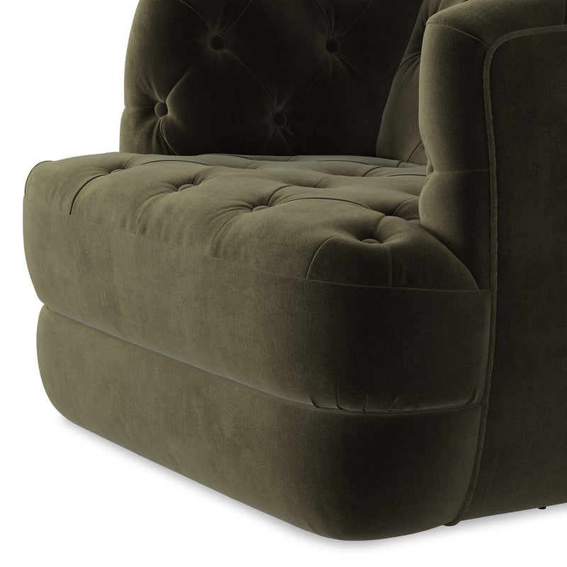 Paul Swivel Chair - Surrey Olive