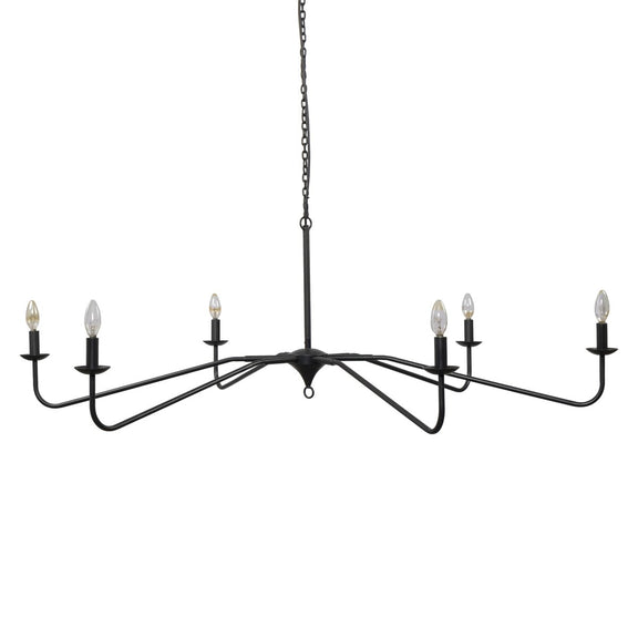 Edlyn Chandelier - Antiqued Iron