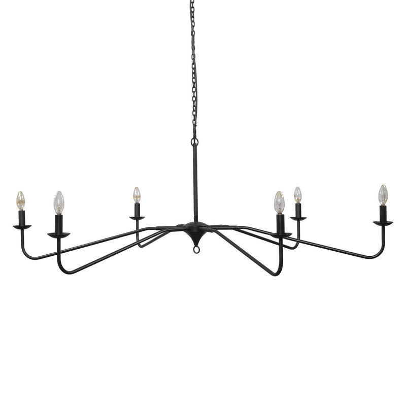 Edlyn Chandelier - Antiqued Iron