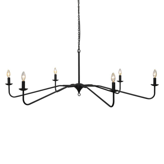 Edlyn Chandelier - Antiqued Iron
