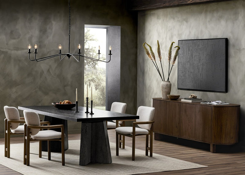 Edlyn Chandelier - Antiqued Iron