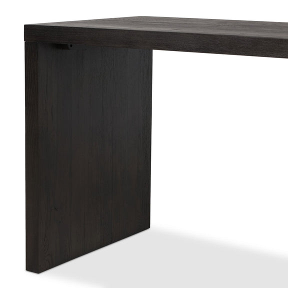 Posada Desk - Worn Black Oak Veneer