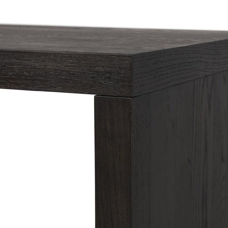 Posada Desk - Worn Black Oak Veneer