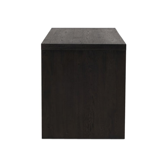 Posada Desk - Worn Black Oak Veneer