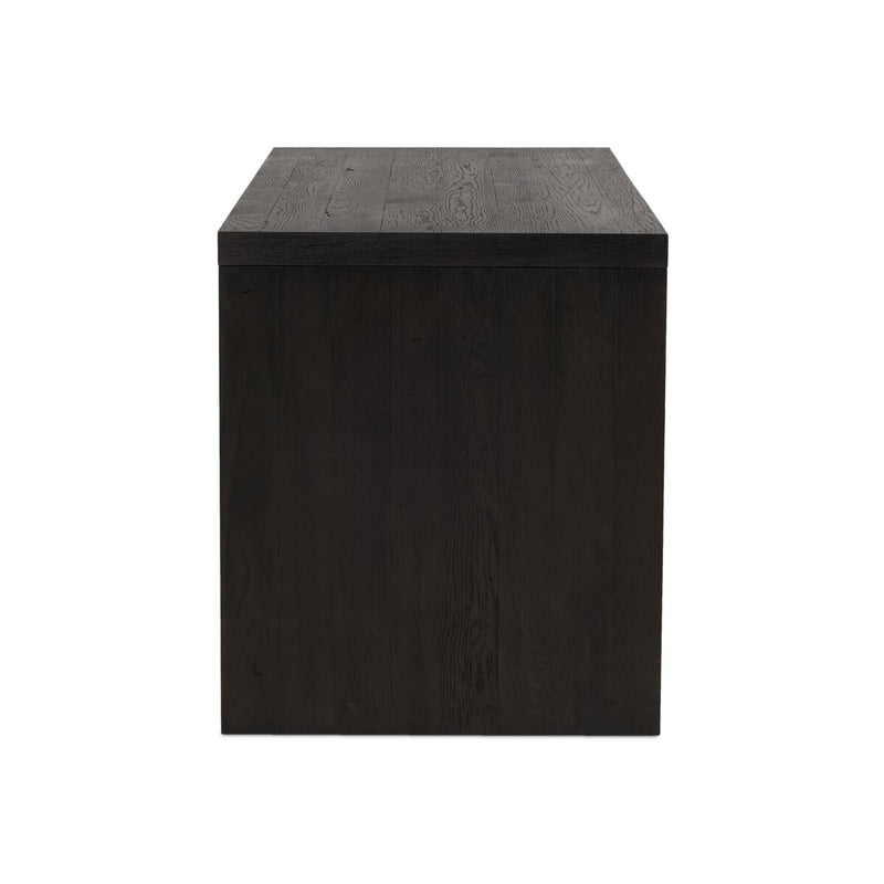 Posada Desk - Worn Black Oak Veneer