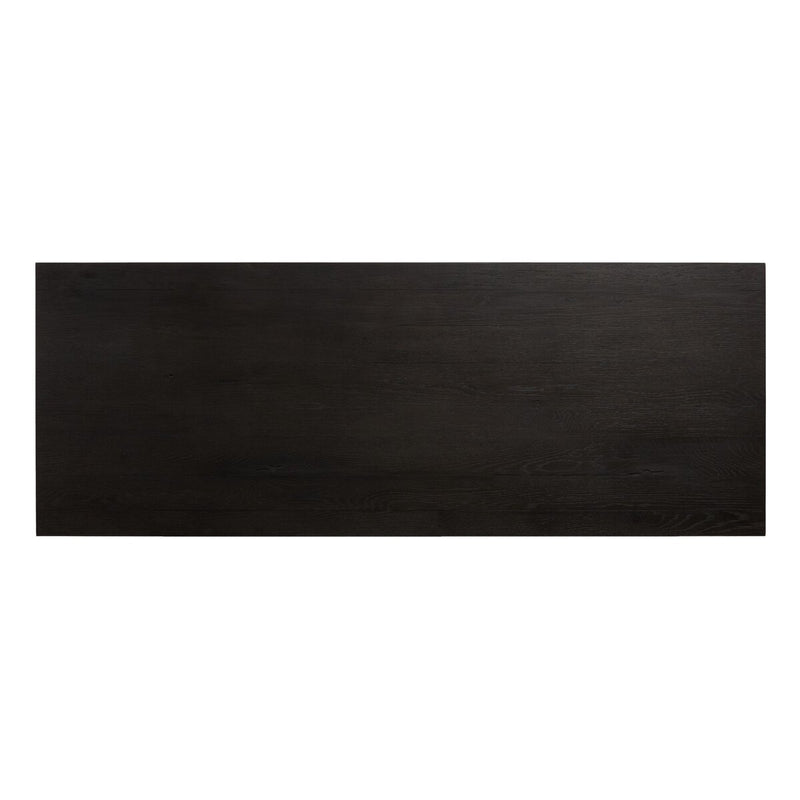 Posada Desk - Worn Black Oak Veneer