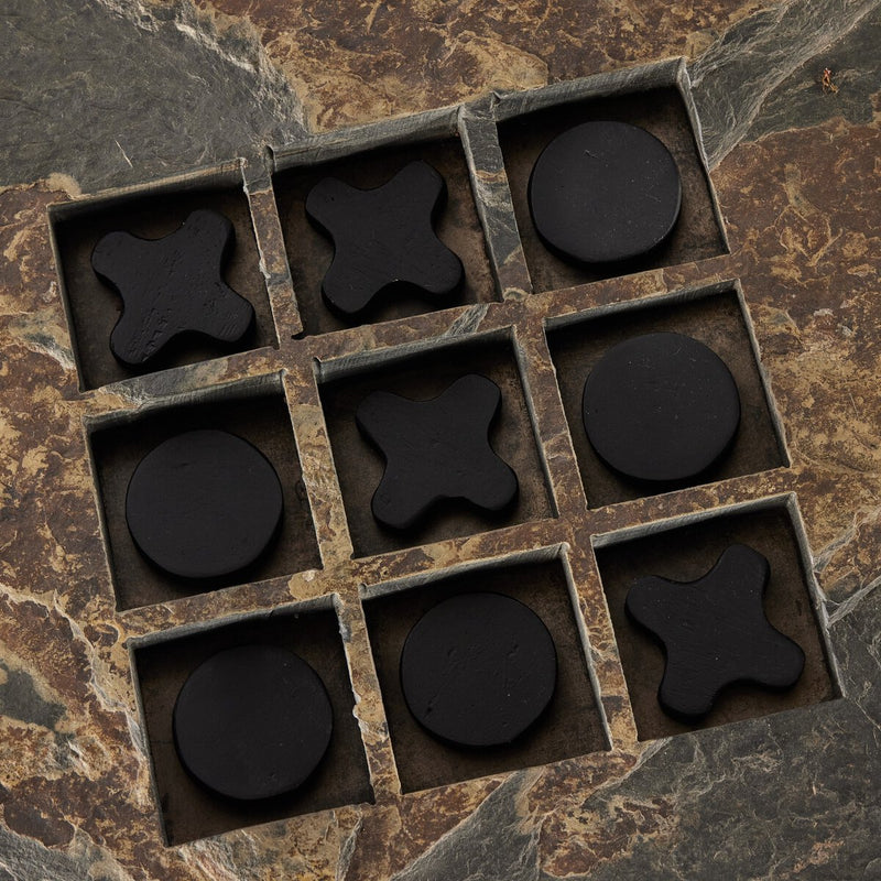 Stone Tic Tac Toe - Grey Stone