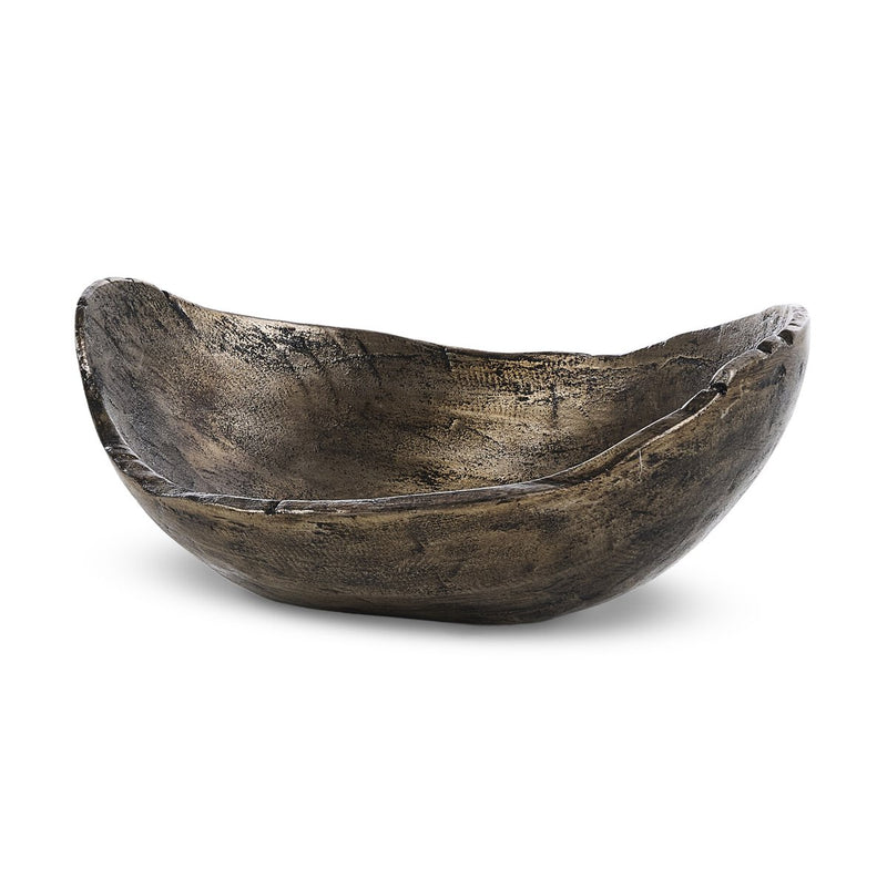 Jagen Outdoor Bowl - Rustic Cast Aluminum