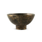 Jagen Outdoor Pedestal Bowl - Rustic Cast Aluminum