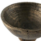 Jagen Outdoor Pedestal Bowl - Rustic Cast Aluminum